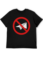 Black No Telegram Graphic T-Shirt