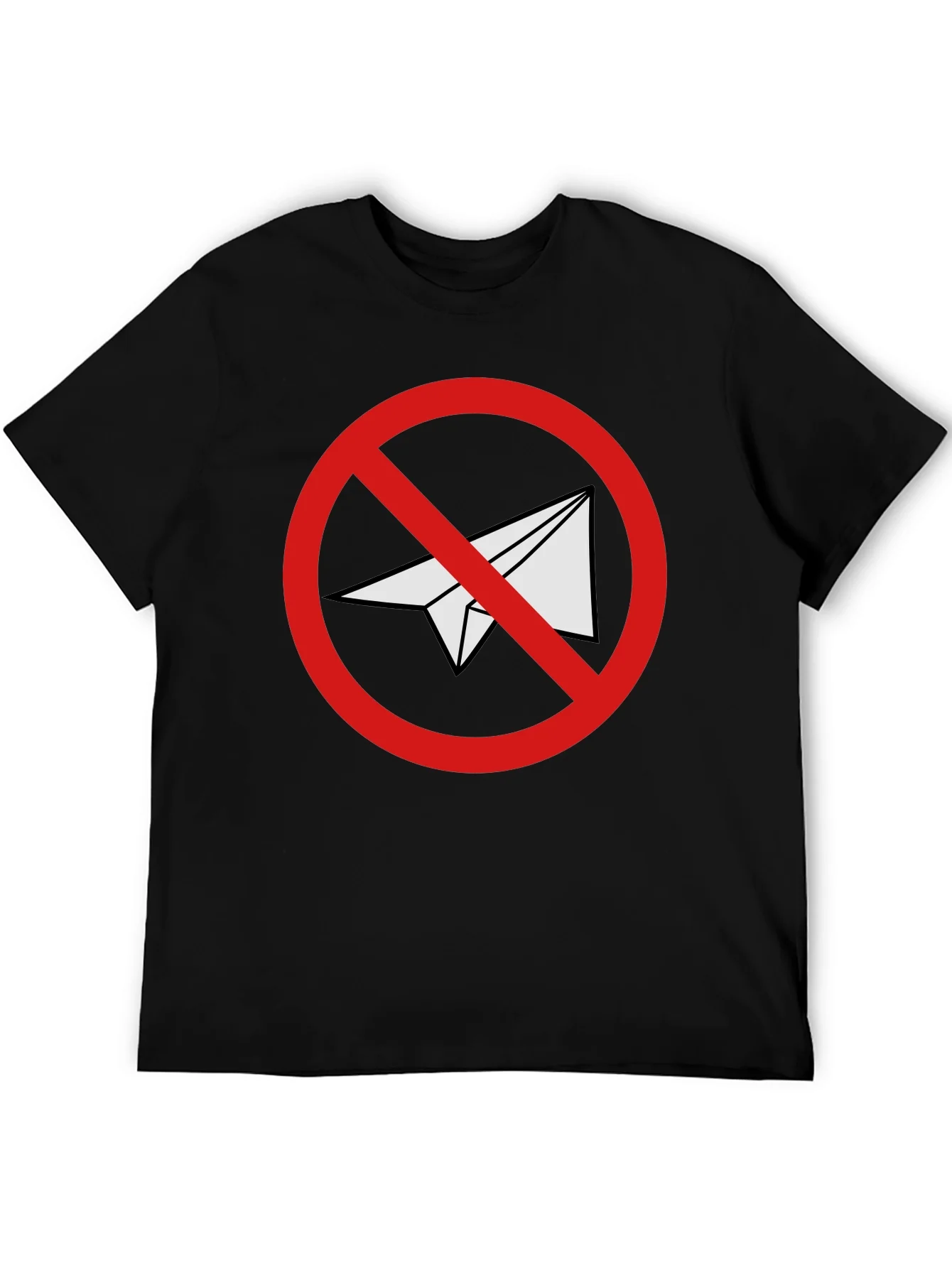 Black No Telegram Graphic T-Shirt