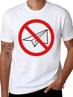 Black No Telegram Graphic T-Shirt
