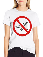 Black No Telegram Graphic T-Shirt