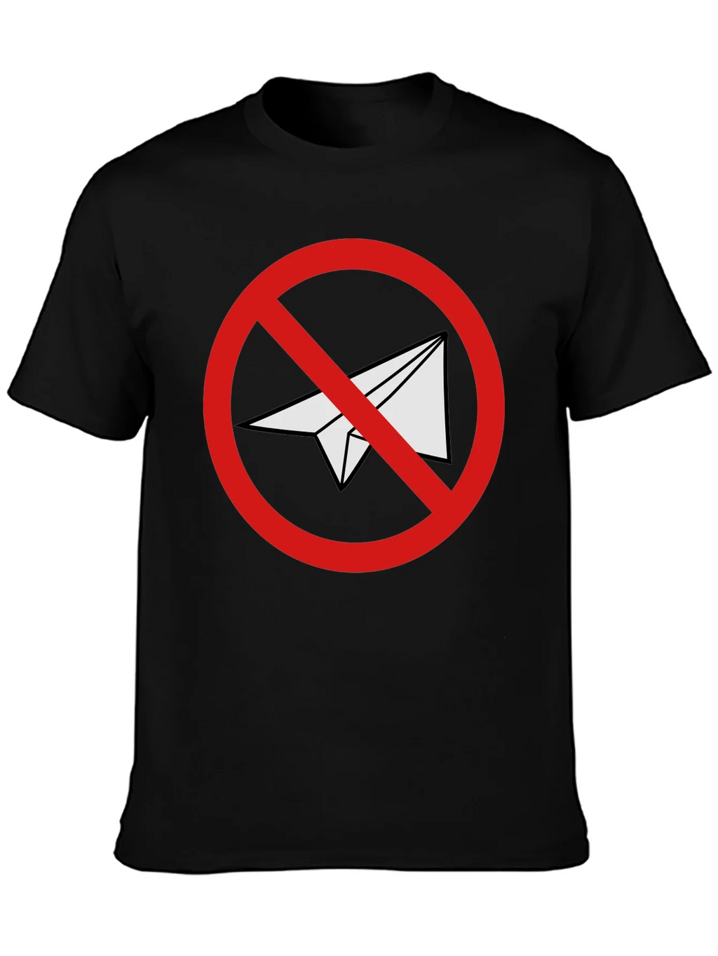 Black No Telegram Graphic T-Shirt