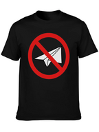 Black No Telegram Graphic T-Shirt
