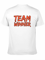 Team Winner Graphic Tee - Black Cotton T-Shirt