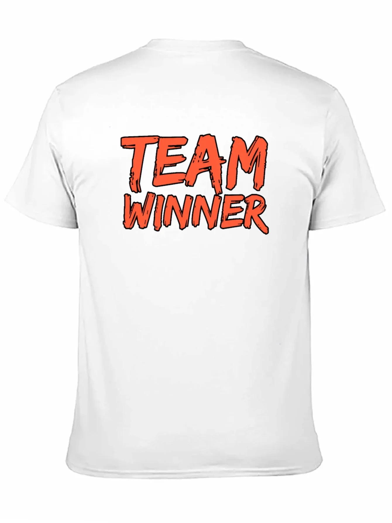 Team Winner Graphic Tee - Black Cotton T-Shirt