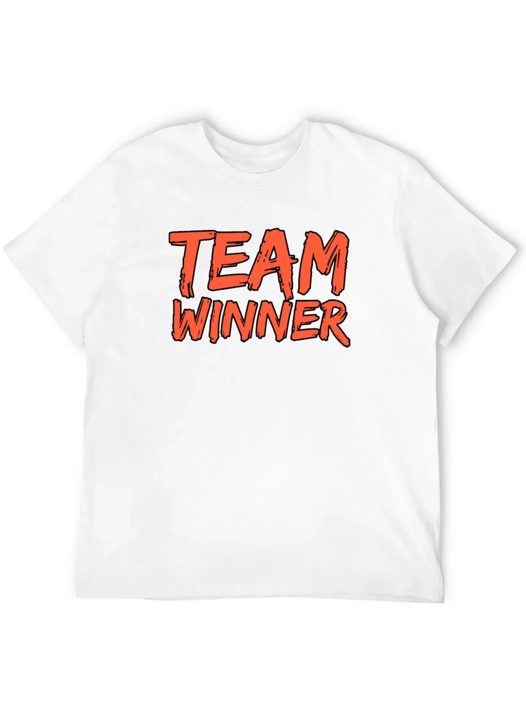 Team Winner Graphic Tee - Black Cotton T-Shirt