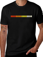Cool Equalizer Graphic Black T-Shirt