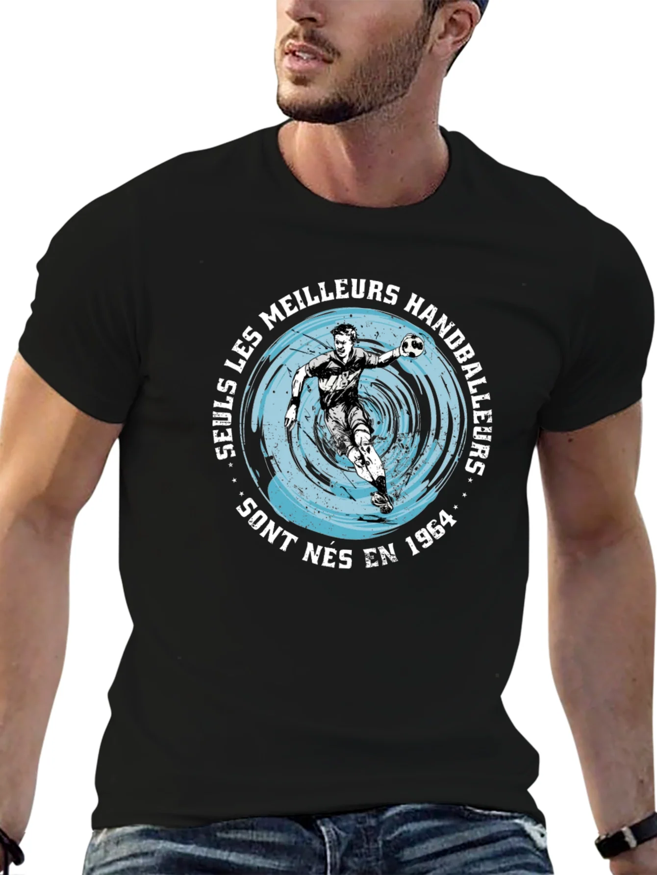 Handball Player Graphic T-Shirt - Born in 1964
