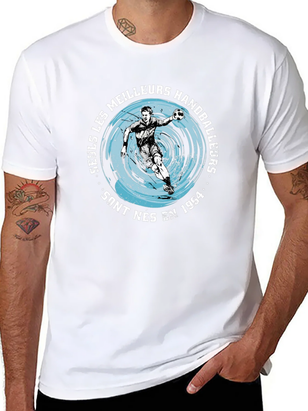 Handball Player Graphic T-Shirt - Born in 1964