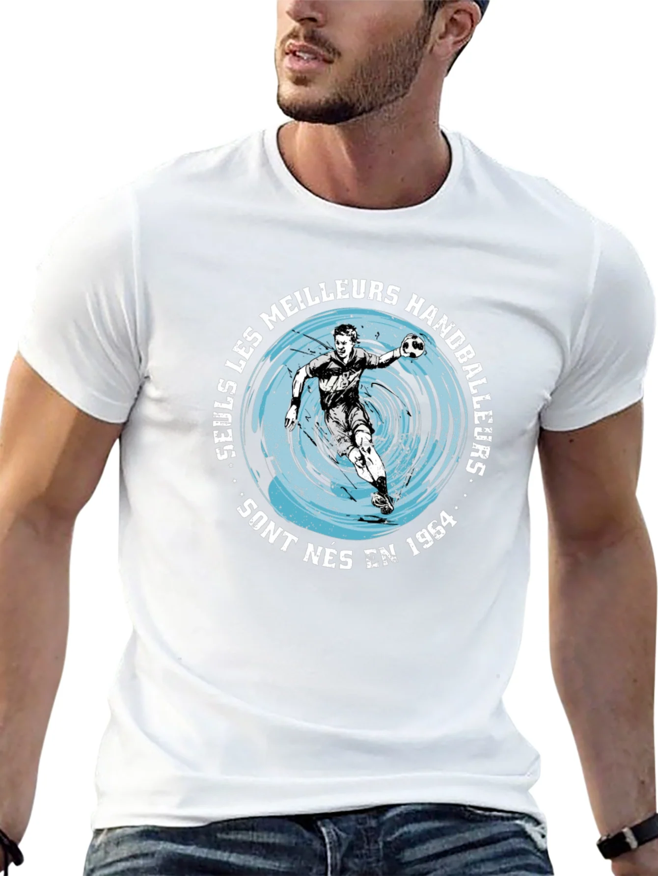 Handball Player Graphic T-Shirt - Born in 1964