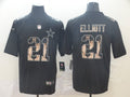 Men's Dallas Cowboys #21 Ezekiel Elliott Black Alternate Game Jersey1