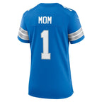 Number 1 Mom Detroit Lions Nike Game Jersey - Blue