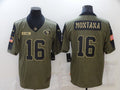Men's San Francisco 49ers Joe Montana #16 Brown Player Game Jersey1