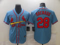 Men's St. Louis Cardinals Nolan Arenado #28 Blue Replica Baseball Jersey1