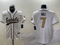 Men's New Orleans Saints Taysom Hill #7 White Player Jersey1