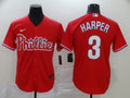 Men's Philadelphia Phillies #3 Bryce Harper Red Jersey1