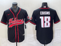 Men's Atlanta Falcons Kirk Cousins #18 Black Player Jersey1 Joint Edition