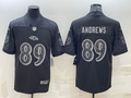Men's Baltimore Ravens Mark Andrews #89 Black RFLCTV Limited Jersey1