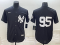 Men's New York Yankees Oswaldo Cabrera #95 Black Replica Player Name Jersey1