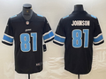 Men's Detroit Lions Calvin Johnson #81 Black Replica Player Jersey1