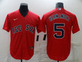 Men's Boston Red Sox Enrique Hernandez #5 Red Replica Baseball Jersey1