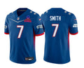 Geno Smith 7 Seahawks Pro Bowl 2023 Patch Men Jersey - Blue