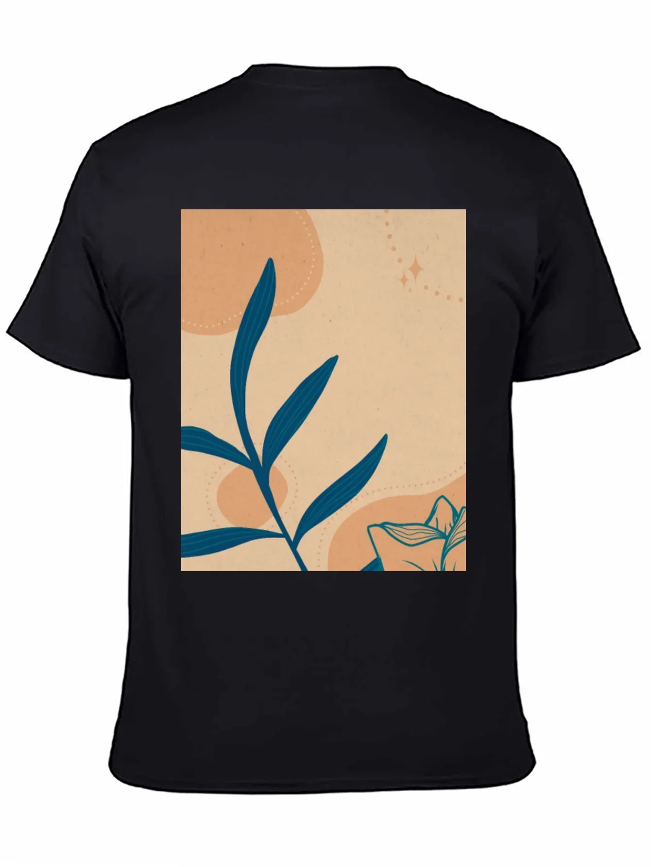 Botanical Graphic Tee - Artistic Mens T-Shirt
