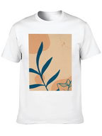 Botanical Graphic Tee - Artistic Mens T-Shirt