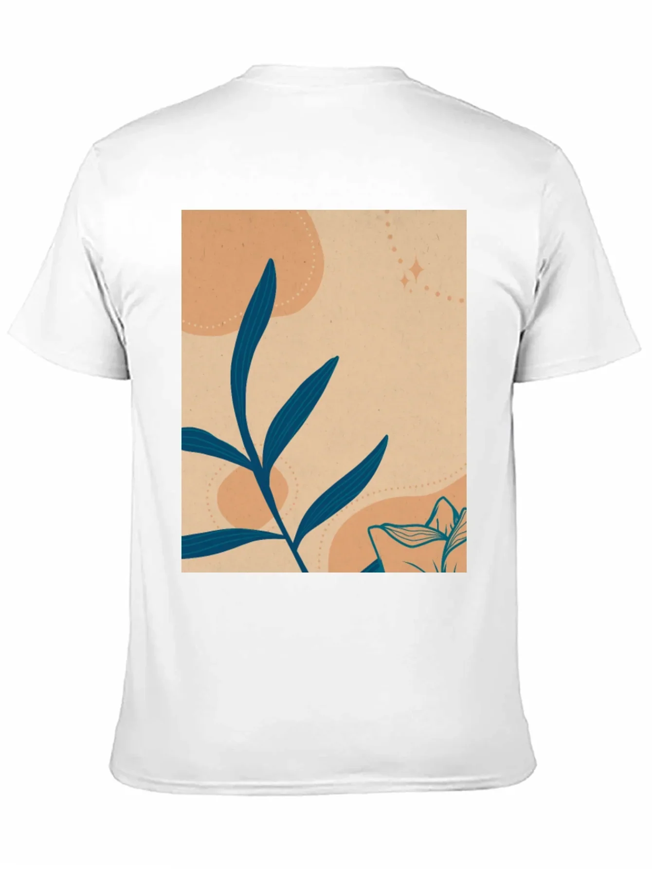 Botanical Graphic Tee - Artistic Mens T-Shirt