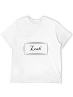 Personalized Leah Black Cotton T-Shirt