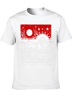 Abstract Mountain & Sea Graphic Tee