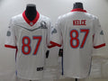 Men's Kansas City Chiefs Travis Kelce #87 White ALL STAR Game Jersey1