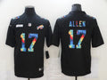 Men's Buffalo Bills Josh Allen #17 Black Player Game Jersey1