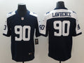 Men's Dallas Cowboys DeMarcus Lawrence #90 Navy Alternate Custom1 Game Jersey1