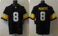 Men's Pittsburgh Steelers Kenny Pickett #8 Black Player Game Jersey1