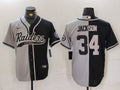 Men's Las Vegas Raiders Bo Jackson #34 Gray/Black Game Jersey1
