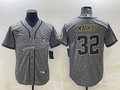 Men's New Orleans Saints Tyrann Mathieu #32 Gray Game Jersey1 Joint Edition