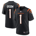 Number 1 Groom Cincinnati Bengals Nike Game Jersey - Black