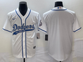 Men's Los Angeles Dodgers White Blank Jersey1 Joint Edition
