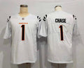 Men's Cincinnati Bengals Ja'Marr Chase #1 White Game Jersey2