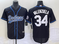 Men's Los Angeles Dodgers Fernando Valenzuela #34 Black Player Jersey1 Joint Edition