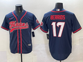 Men's Houston Texans Braxton Berrios #17 Navy Team Player Jersey