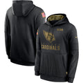Men's Arizona Cardinals NFL 2020 Salute to Service Hoodie1 Black