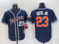 Men's San Diego Padres Fernando Tatis Jr. #23 Navy Replica Player Jersey1