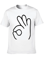 Funny Hand Gesture Black T-Shirt