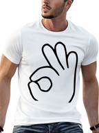 Funny Hand Gesture Black T-Shirt