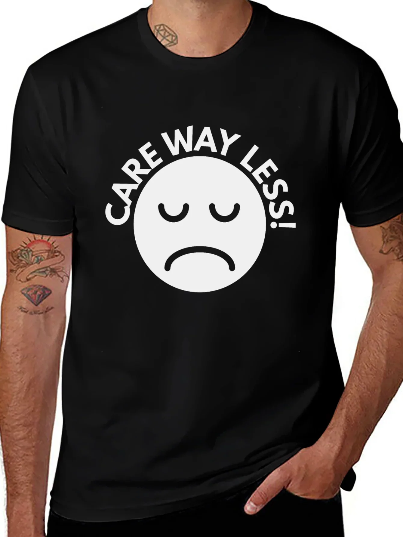 Care Way Less Graphic T-Shirt
