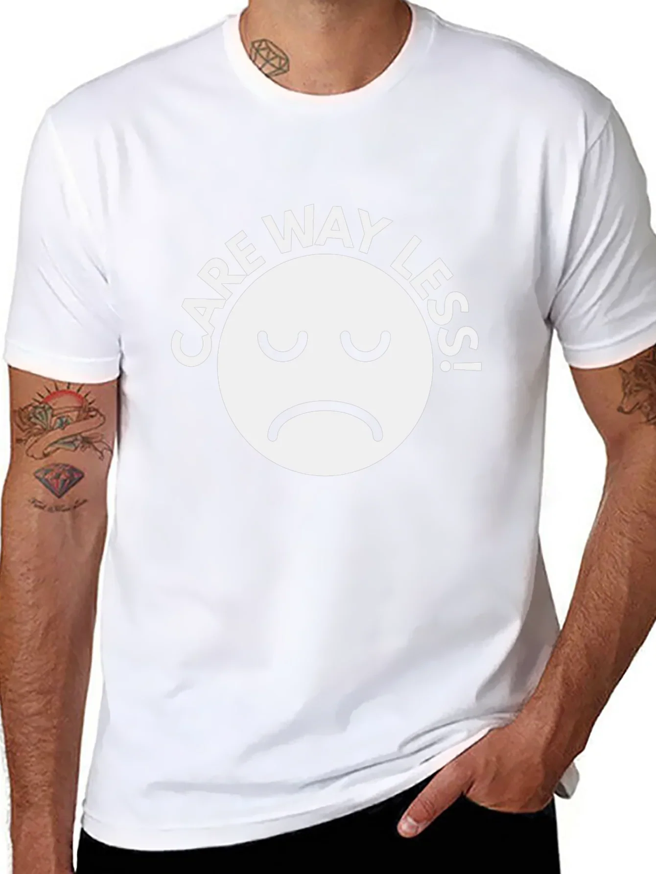 Care Way Less Graphic T-Shirt