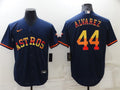 Men's Houston Astros Yordan Alvarez #44 Navy Replica Player Jersey1