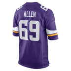 Jared Allen Minnesota Vikings Nike Retired   Game Jersey - Purple