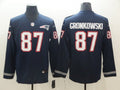 Men's New England Patriots Rob Gronkowski #87 Navy Player Game Jersey1